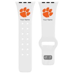 38 Short Apple Watch Band - Sports Teams with Clemson Tigers 2 design