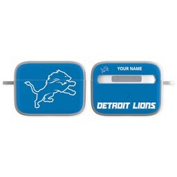 Licensed & Printed Apple Airpods Pro Case with Detroit Lions 4 design