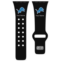 38 Short Apple Watch Band - Sports Teams with Detroit Lions design