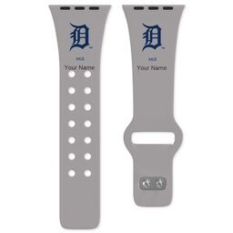 38 Short Apple Watch Band - Sports Teams with Detroit Tigers 2 design