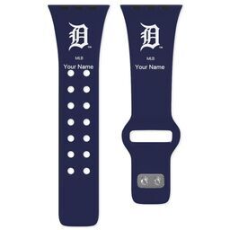 38 Short Apple Watch Band - Sports Teams with Detroit Tigers design