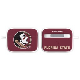 Licensed & Printed Apple Airpods Pro Case with Florida State Seminoles 1 design