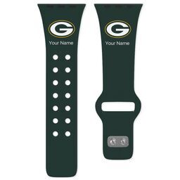 38 Short Apple Watch Band - Sports Teams with Green Bay Packers design
