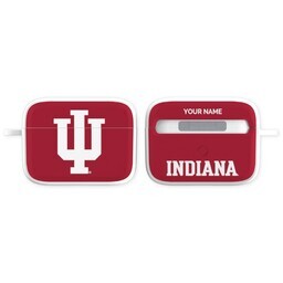 Licensed & Printed Apple Airpods Pro Case with Indiana Hoosiers 1 design