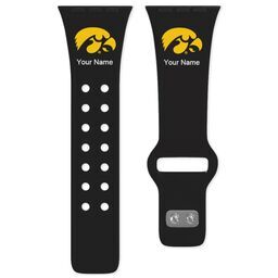 38 Short Apple Watch Band - Sports Teams with Iowa Hawkeyes design