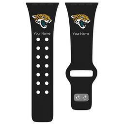 38 Short Apple Watch Band - Sports Teams with Jacksonville Jaguars design