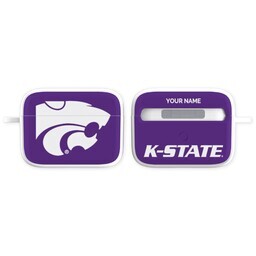 Licensed & Printed Apple Airpods Pro Case with Kansas State Wildcats 1 design