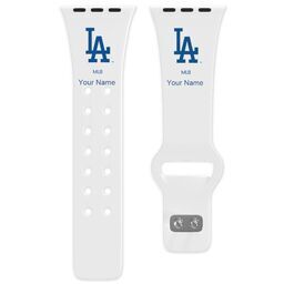 38 Short Apple Watch Band - Sports Teams with Los Angeles Dodgers 2 design