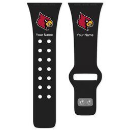 38 Short Apple Watch Band - Sports Teams with Louisville Cardinals design