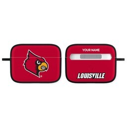 Licensed & Printed Apple Airpods Pro Case with Louisville Cardinals design