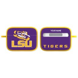 Licensed & Printed Apple Airpods Pro Case with LSU Tigers design