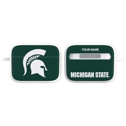 Licensed & Printed Apple Airpods Pro Case with Michigan State Spartans 1 design