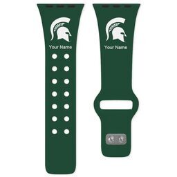 38 Short Apple Watch Band - Sports Teams with Michigan State Spartans design