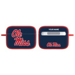 Licensed & Printed Apple Airpods Pro Case with Mississippi Ole Miss Rebels  design