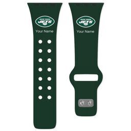 38 Short Apple Watch Band - Sports Teams with NY Jets design