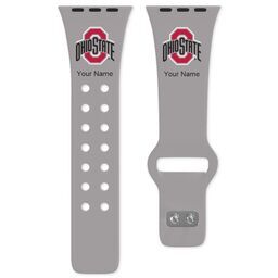 38 Short Apple Watch Band - Sports Teams with Ohio State Buckeyes 3 design