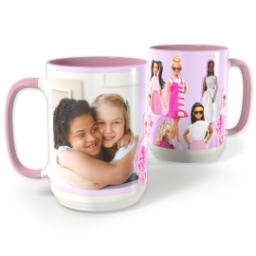 Thumbnail for Lavender Barbie Pink Photo Mug, 15oz with Lavender Barbie design 1