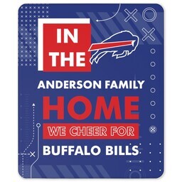 NFL 50x60 Sherpa Fleece Blanket with Buffalo Bills, Cheer design