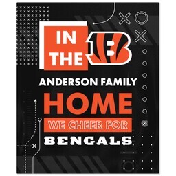 NFL 50x60 Fleece Blanket with Cincinnati Bengals, Cheer design