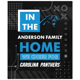 50x60 Fleece Blanket - Licensed with Cheer - Carolina Panthers - NFL design