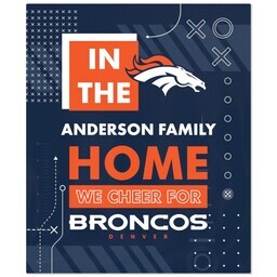 50x60 Fleece Blanket - Licensed with Cheer - Denver Broncos - NFL design