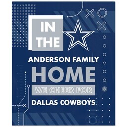 NFL 50x60 Fleece Blanket with Dallas Cowboys, Cheer design