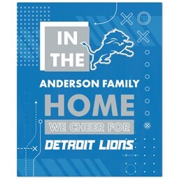 NFL 50x60 Fleece Blanket with Detroit Lions, Cheer design