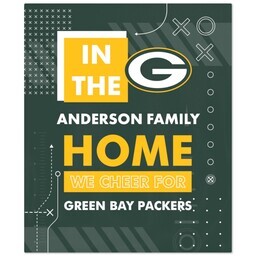 NFL 50x60 Fleece Blanket with Green Bay Packers, Cheer design