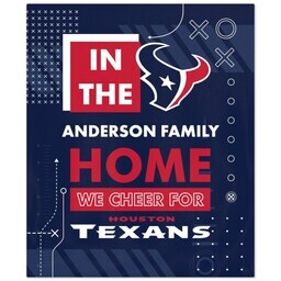 50x60 Fleece Blanket - Licensed with Cheer - Houston Texans - NFL design