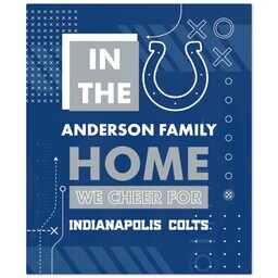 NFL 50x60 Fleece Blanket with Indianapolis Colts, Cheer design