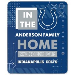 NFL 50x60 Sherpa Fleece Blanket with Indianapolis Colts, Cheer design