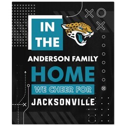 50x60 Fleece Blanket - Licensed with Cheer - Jacksonville Jaguars - NFL design