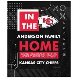 NFL 50x60 Fleece Blanket with Kansas City Chiefs, Cheer design