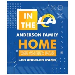 NFL 50x60 Fleece Blanket with LA Rams, Cheer design