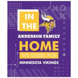 50x60 Fleece Blanket - Licensed with Cheer - Minnesota Vikings - NFL design