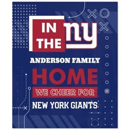 NFL 50x60 Fleece Blanket with New York Giants, Cheer design