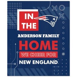 50x60 Fleece Blanket - Licensed with Cheer - New England Patriots - NFL design