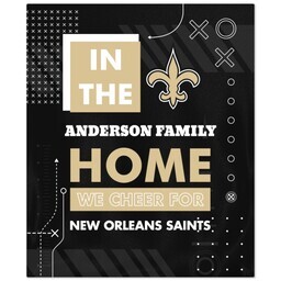 NFL 50x60 Fleece Blanket with New Orleans Saints, Cheer design