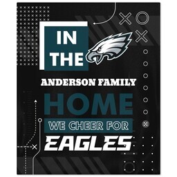 NFL 50x60 Fleece Blanket with Philadelphia Eagles, Cheer design