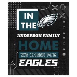 NFL 50x60 Mink Fleece Blanket with Philadelphia Eagles, Cheer design