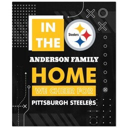 NFL 50x60 Fleece Blanket with Pittsburgh Steelers, Cheer design