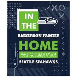 50x60 Fleece Blanket - Licensed with Cheer - Seattle Sea Hawks - NFL design