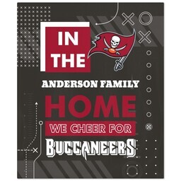 NFL 50x60 Fleece Blanket with Tampa Bay Buccaneers, Cheer design