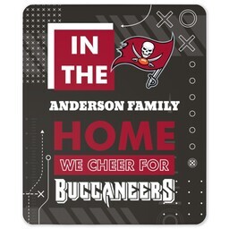 NFL 50x60 Sherpa Fleece Blanket with Tampa Bay Buccaneers, Cheer design