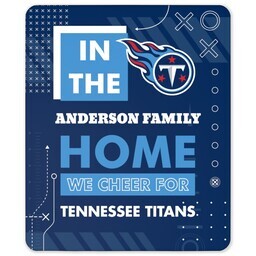 NFL 50x60 Sherpa Fleece Blanket with Tennessee Titans, Cheer design