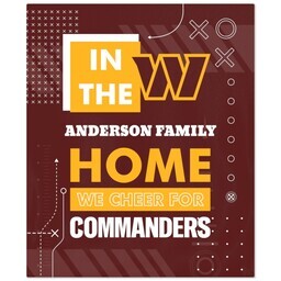 50x60 Fleece Blanket - Licensed with Cheer - Washington Commanders - NFL design