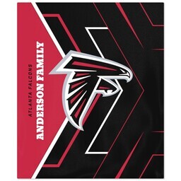 50x60 Fleece Blanket - Licensed with Glow - Atlanta Falcons  - NFL design