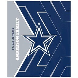 NFL 50x60 Fleece Blanket with Dallas Cowboys, Glow design