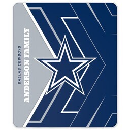 NFL 50x60 Sherpa Fleece Blanket with Dallas Cowboys, Glow design