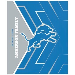 NFL 50x60 Fleece Blanket with Detroit Lions, Glow design